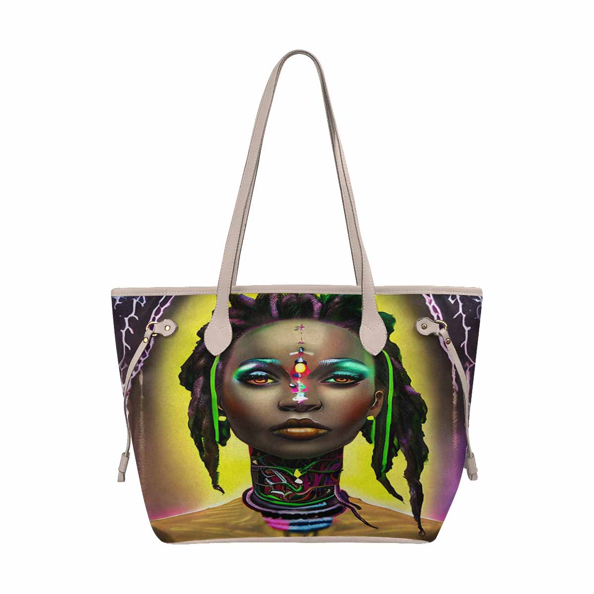 Dreads & Braids, elegant dressy tote handbag, Fulangiara 29