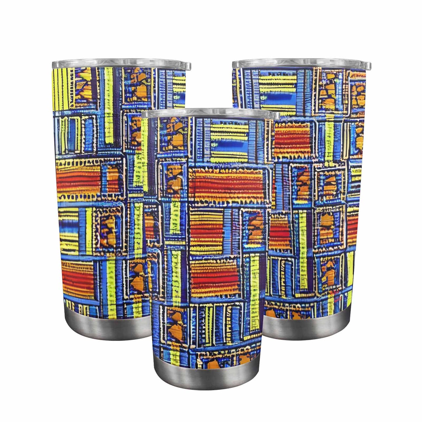 African Art, tumbler, mug, travel mug, design 09