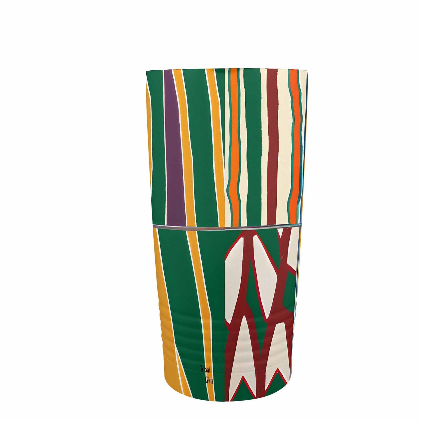 African Art, stainless steel insulated tumbler, travel mug, design 43