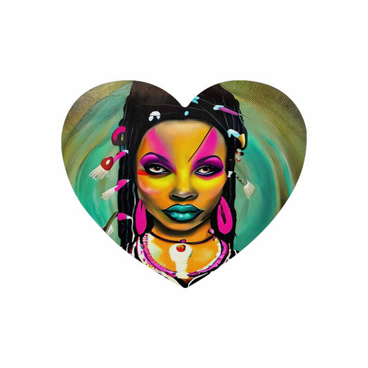 Dreads & Braids, heart shape mouse pad, Fulangiara 33