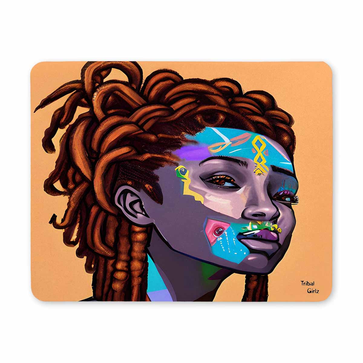 Dreads & Braids, 9 x 7 in amazing design mouse pad, Fulangiara 36