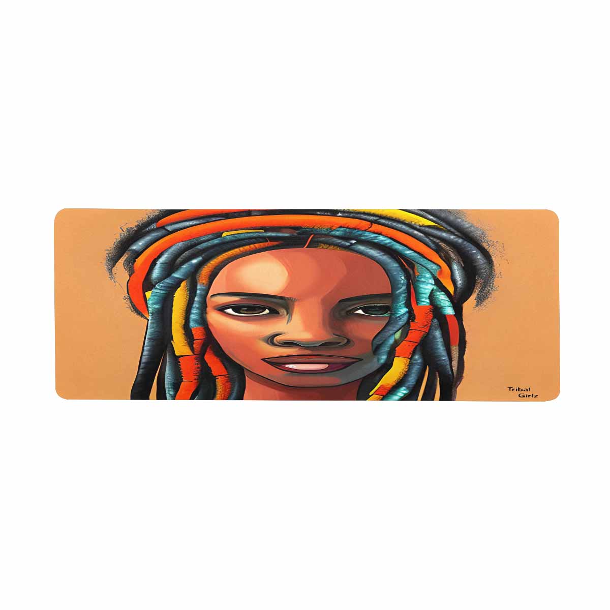 Dreads & Braids, 31 x 12 in large mouse pad, Fulangiara 8