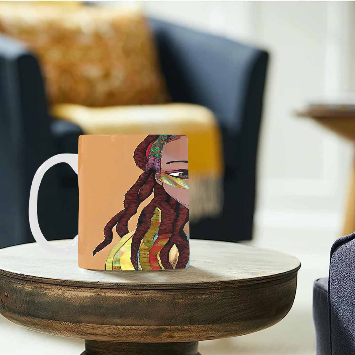 Dreads & Braids, coffee mug, african tribalgirlz Fulangiara 26