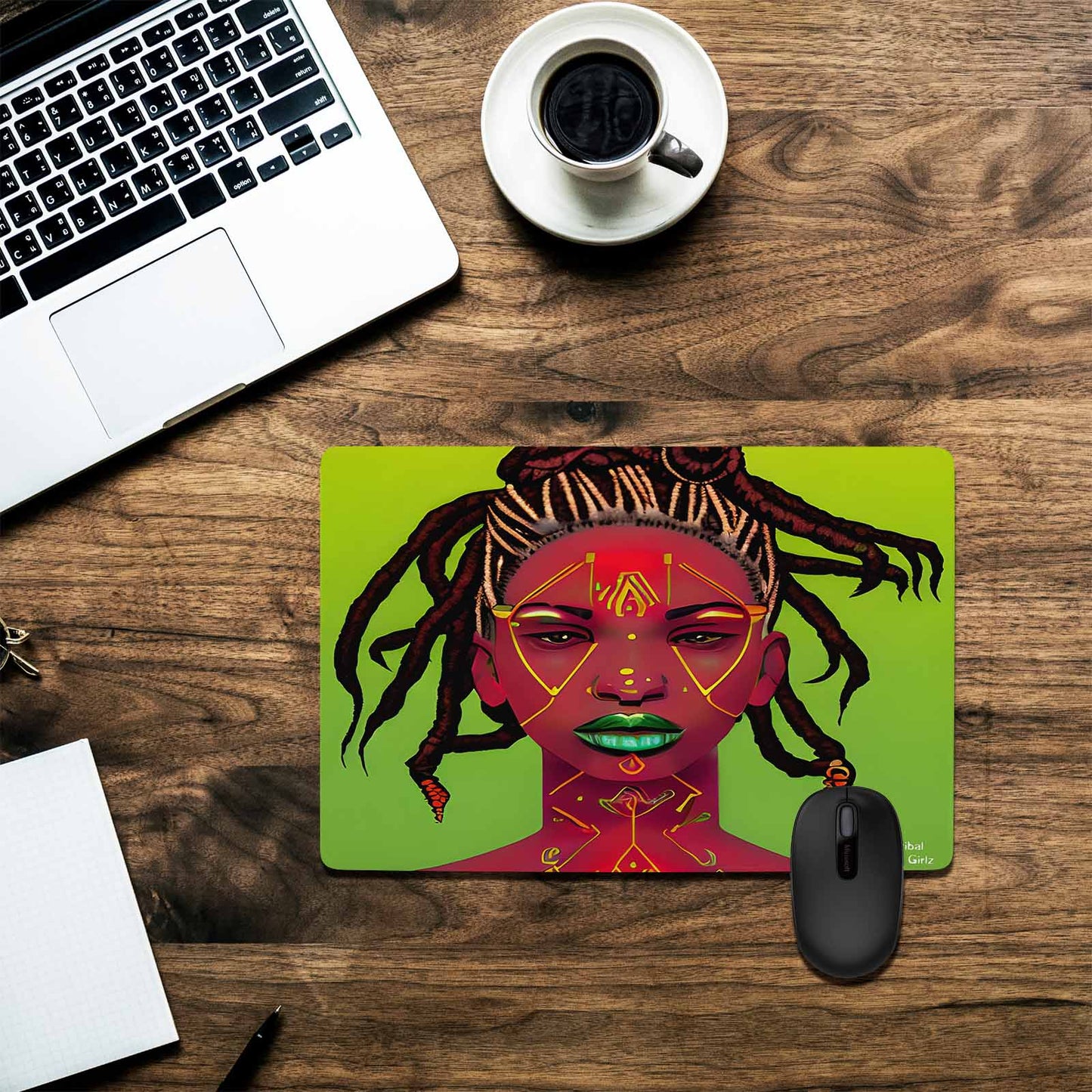 Dreads & Braids, 23 x 16 in amazing design mouse pad, Fulangiara 49