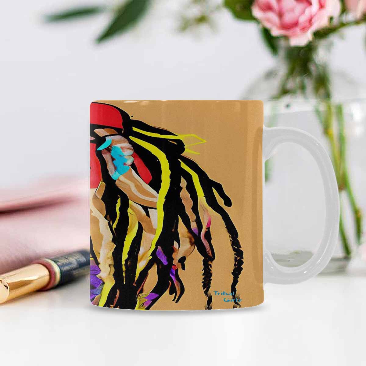 Dreads & Braids, coffee mug, african tribalgirlz Fulangiara 14