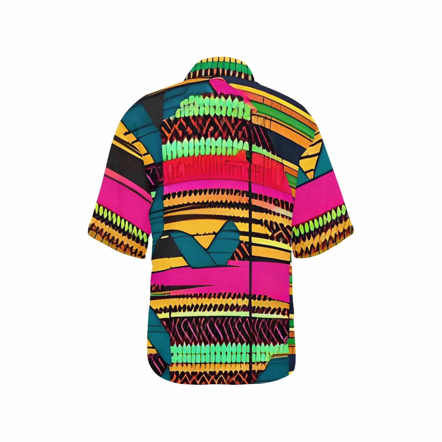 African Art, womens Hawaiian shirt, design 24