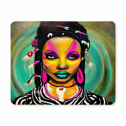 Dreads & Braids, 9 x 7 in amazing design mouse pad, Fulangiara 33