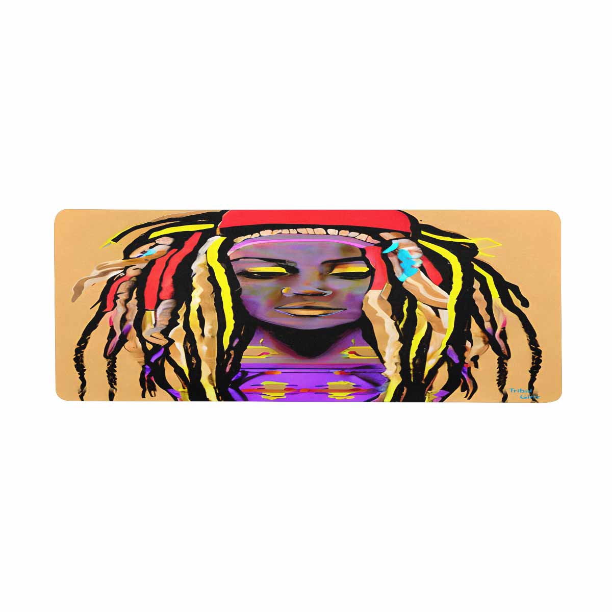 Dreads & Braids, 31 x 12 in large mouse pad, Fulangiara 14