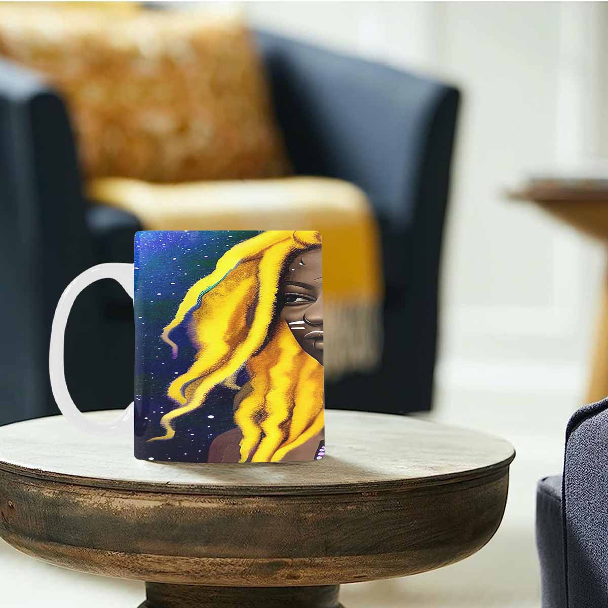 Dreads & Braids, coffee mug, african tribalgirlz Fulangiara 1