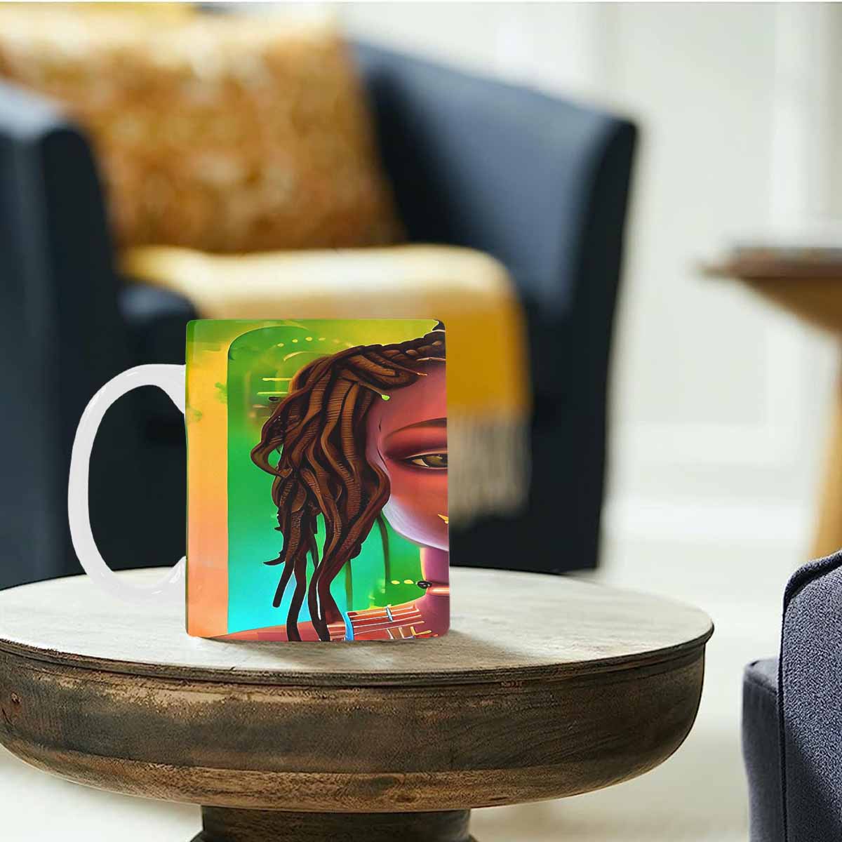 Dreads & Braids, coffee mug, african tribalgirlz Fulangiara 45