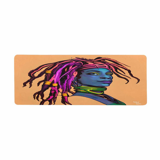 Dreads & Braids, 31 x 12 in large mouse pad, Fulangiara 10