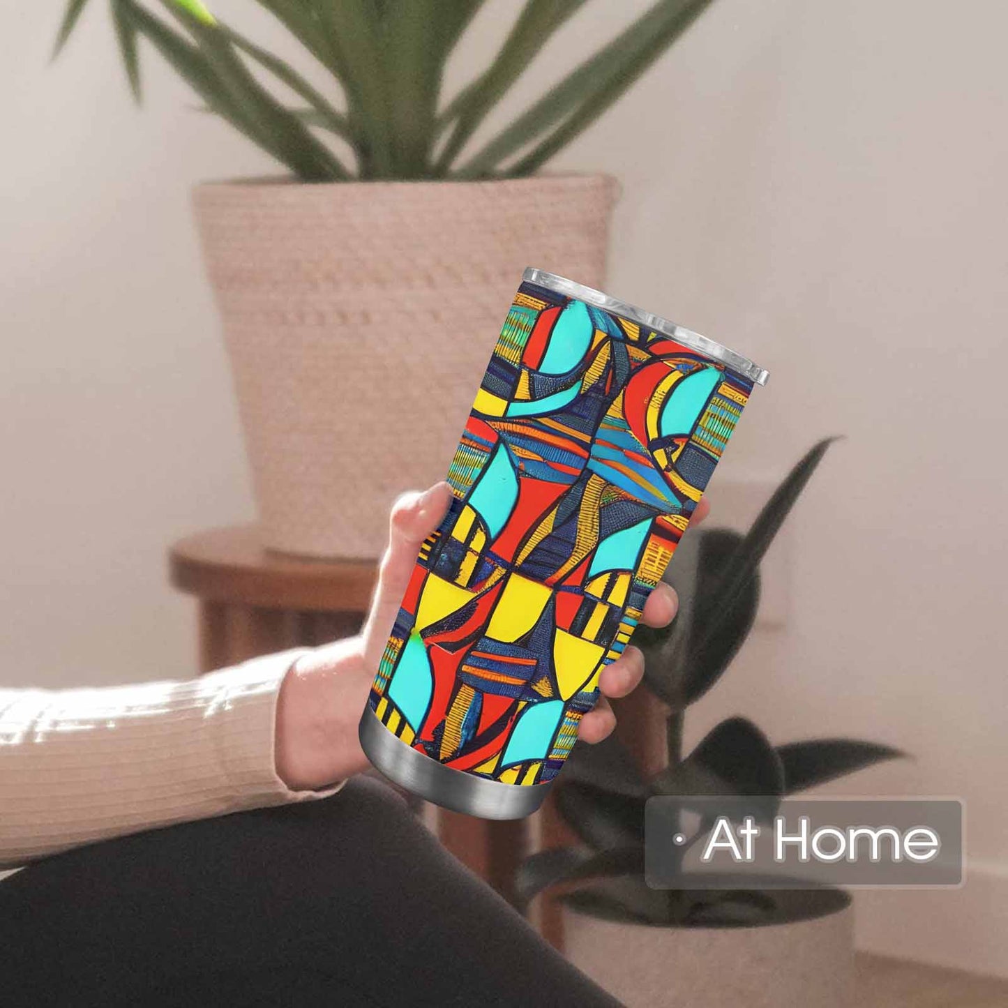 African Art, tumbler, mug, travel mug, design 02