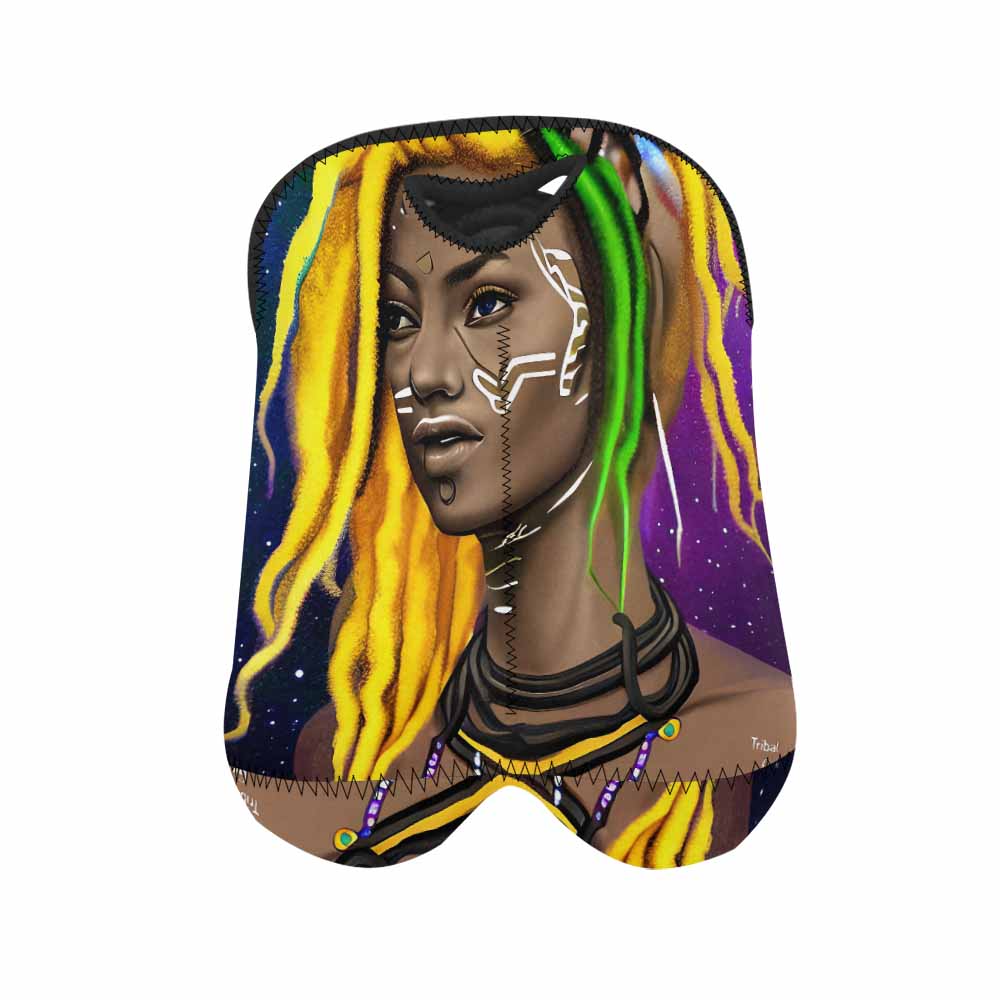 Dreads & Braids, 2 bottle wine bag, picnic or gift, african tribalgirlz Fulangiara 1