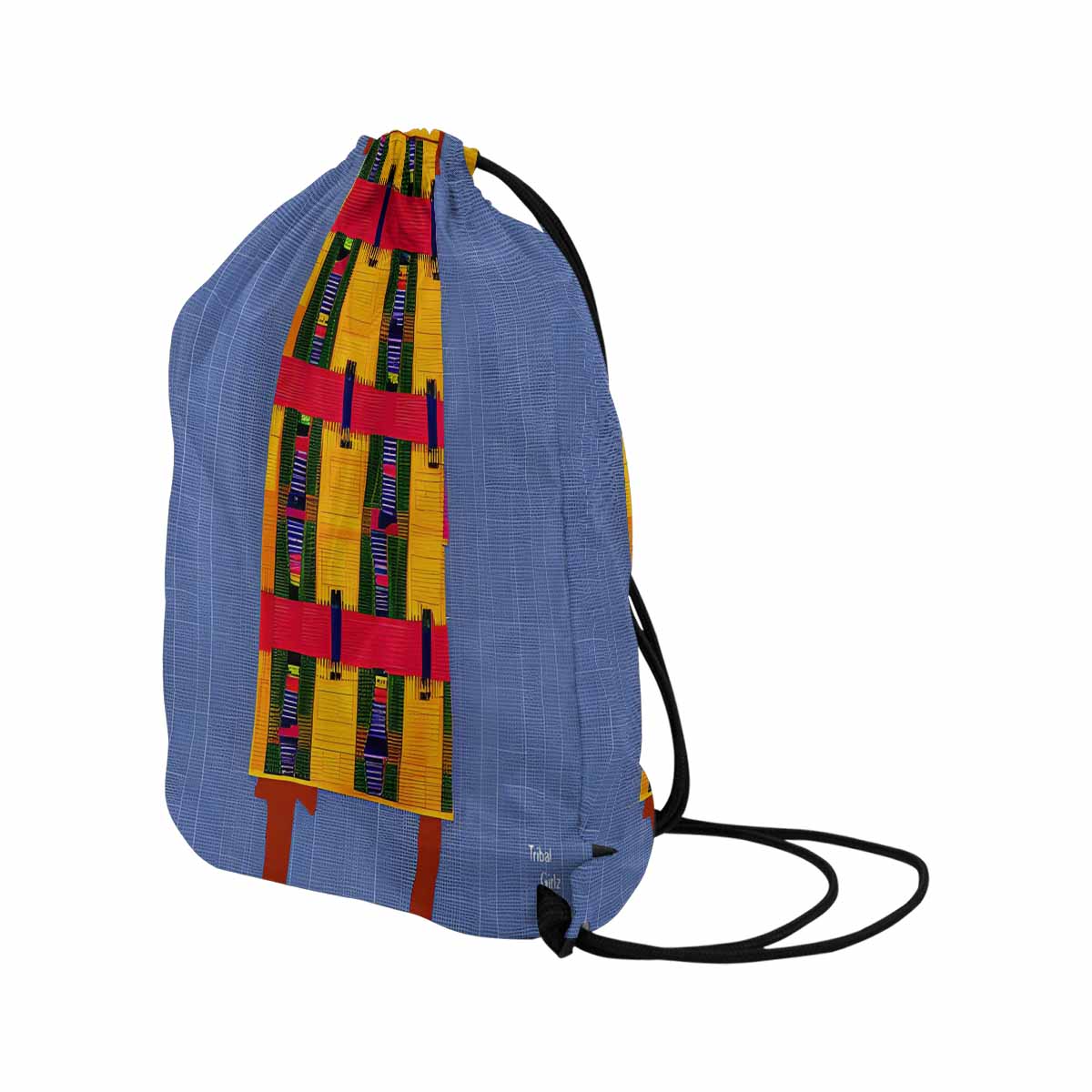 African artsy drawstring sling bag, design 32