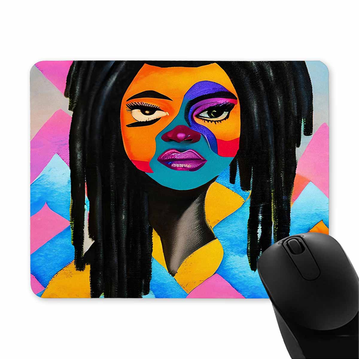 Dreads & Braids, 9 x 7 in amazing design mouse pad, Fulangiara 21