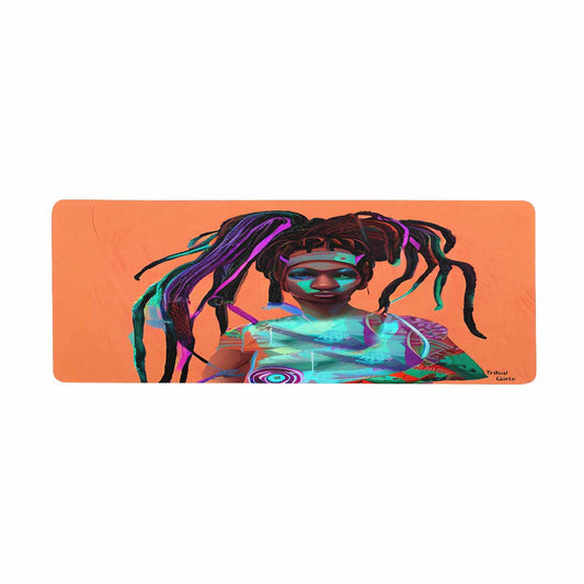 Dreads & Braids, 31 x 12 in large mouse pad, Fulangiara 32