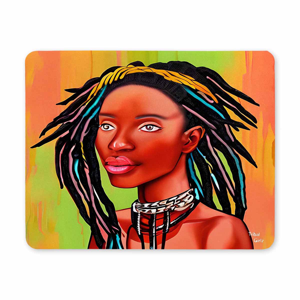 Dreads & Braids, 9 x 7 in amazing design mouse pad, Fulangiara 13