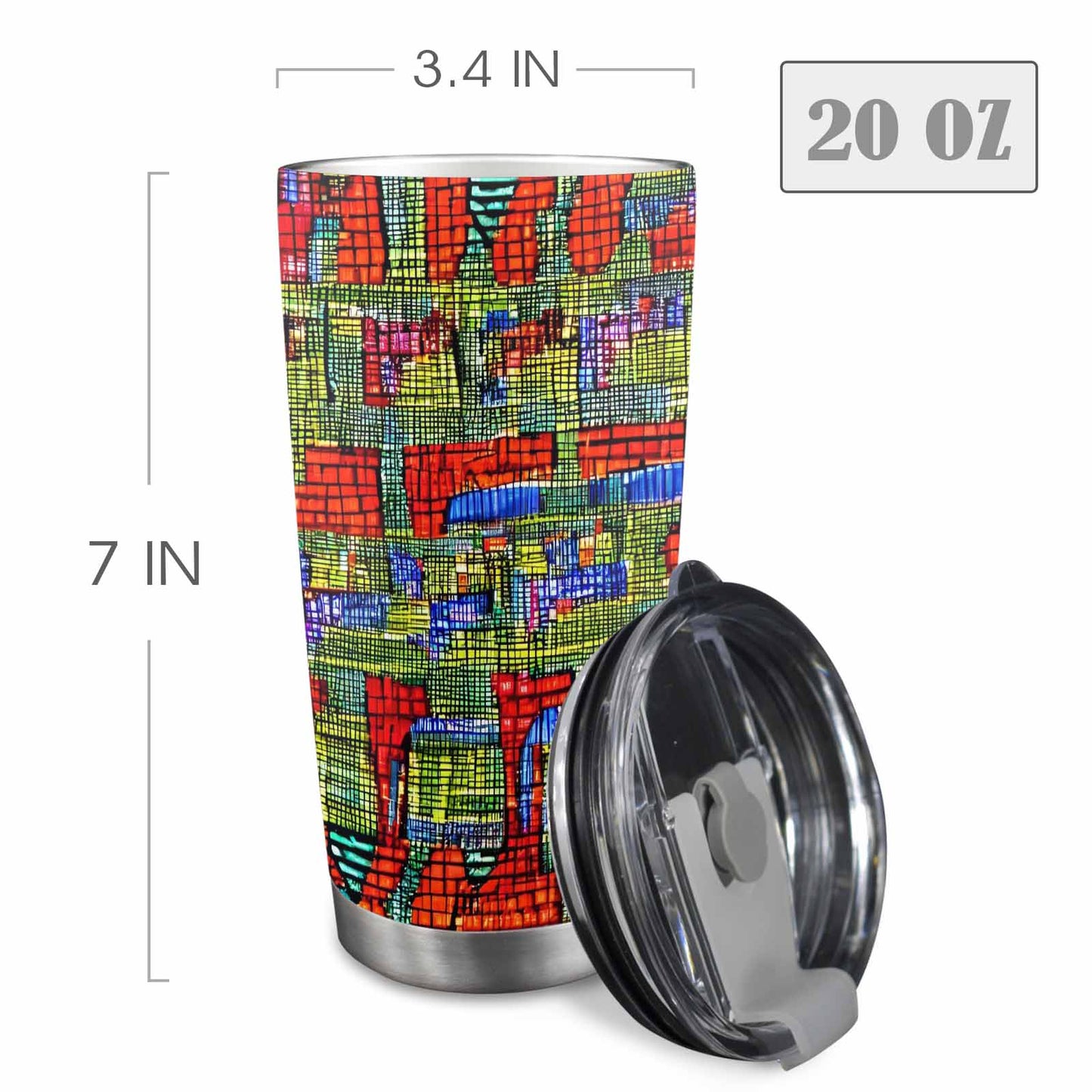 African Art, tumbler, mug, travel mug, design 22