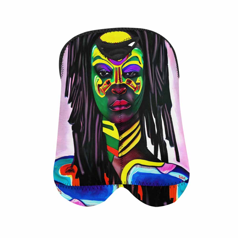 Dreads & Braids, 2 bottle wine bag, picnic or gift, african tribalgirlz Fulangiara 15