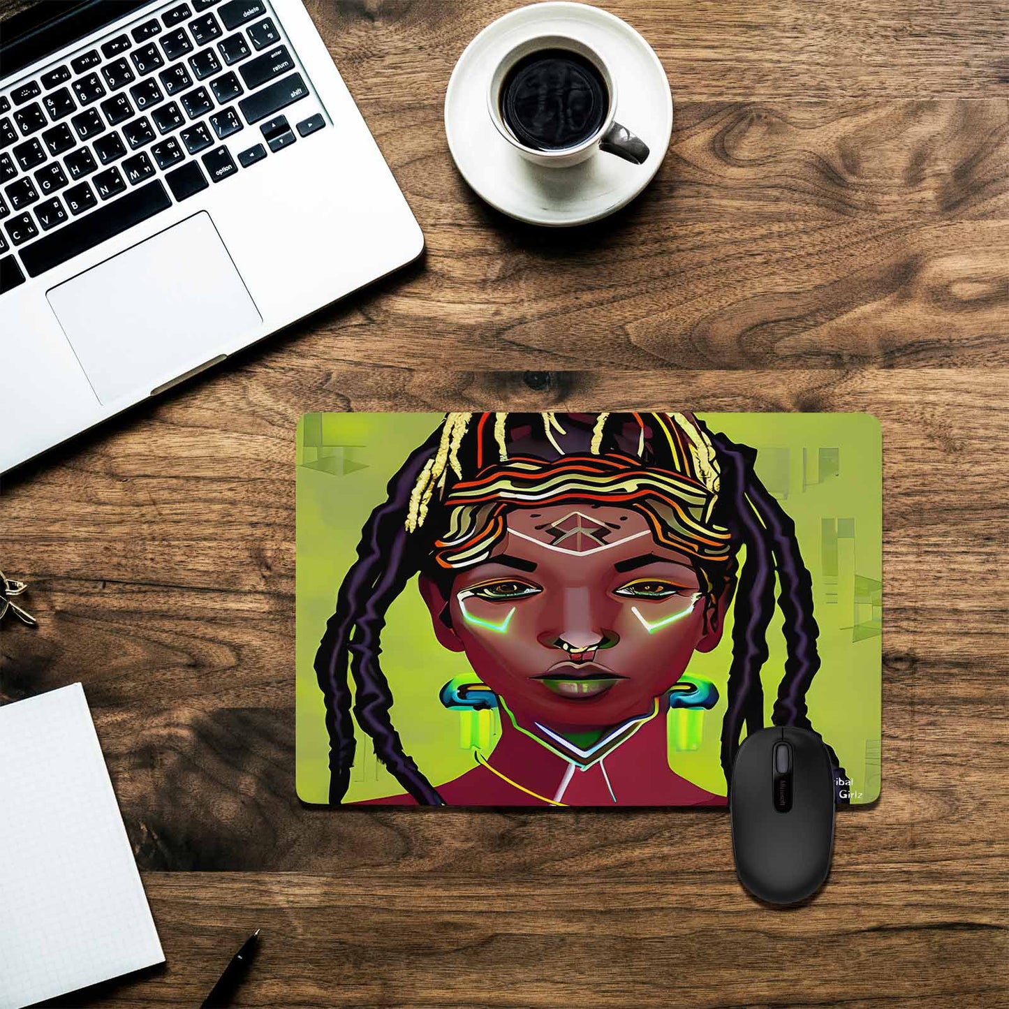 Dreads & Braids, 23 x 16 in amazing design mouse pad, Fulangiara 44