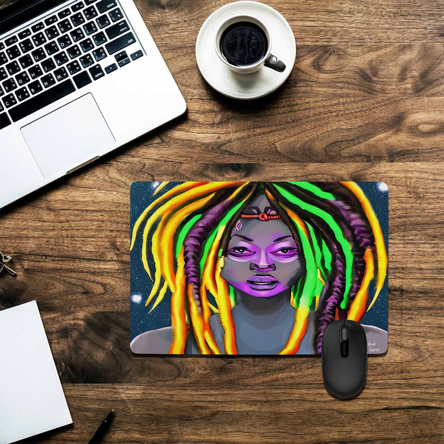 Dreads & Braids, 23 x 16 in amazing design mouse pad, Fulangiara 28