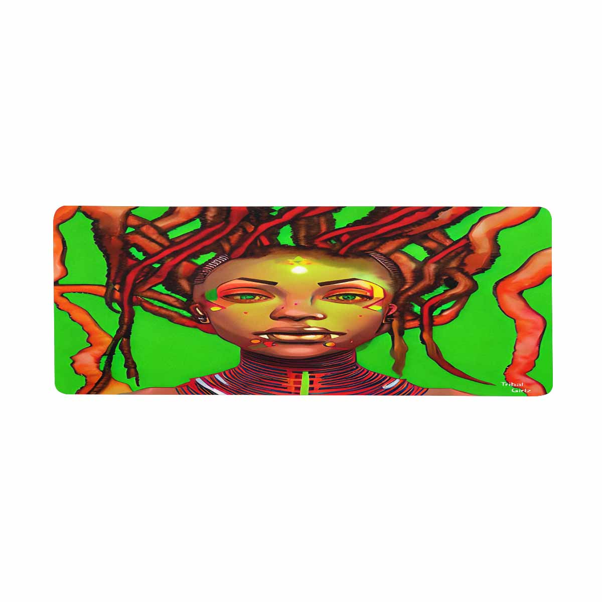 Dreads & Braids, 31 x 12 in large mouse pad, Fulangiara 47