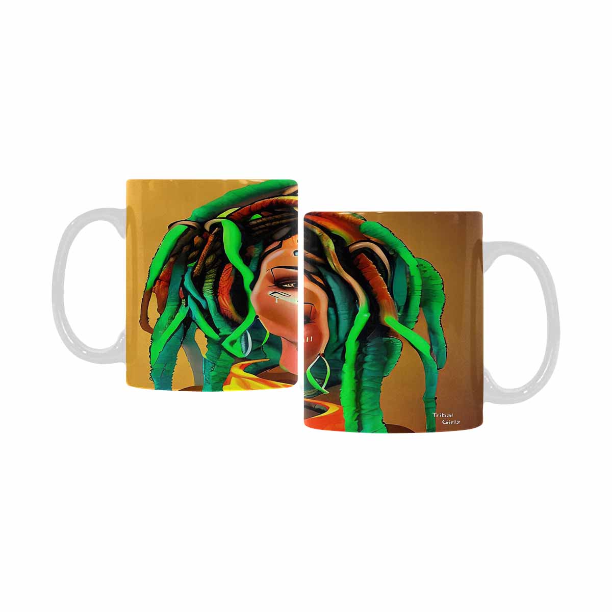 Dreads & Braids, coffee mug, african tribalgirlz Fulangiara 48