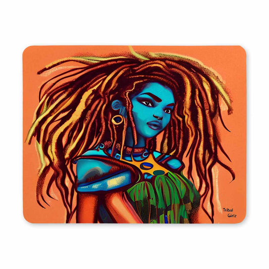 Dreads & Braids, 9 x 7 in amazing design mouse pad, Fulangiara 30