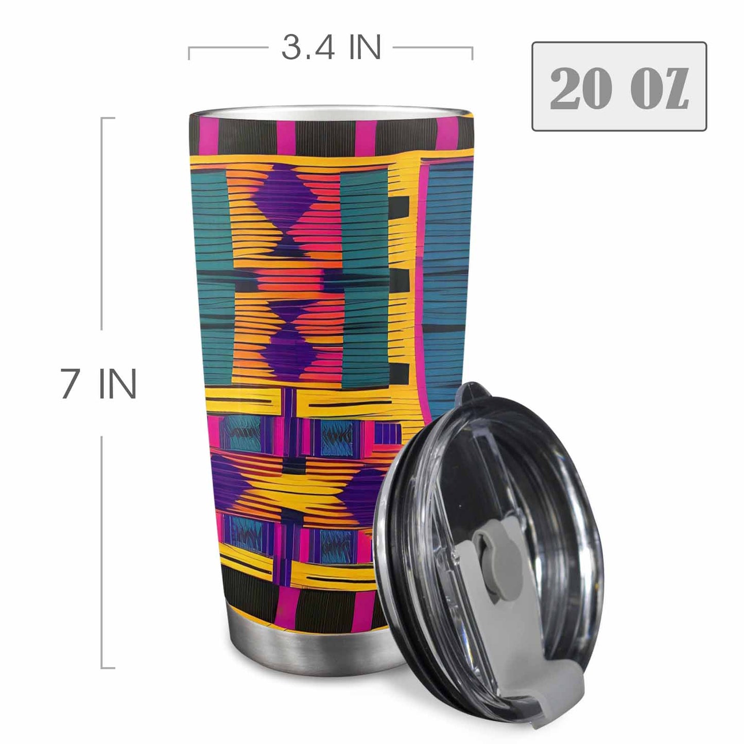 African Art, tumbler, mug, travel mug, design 42