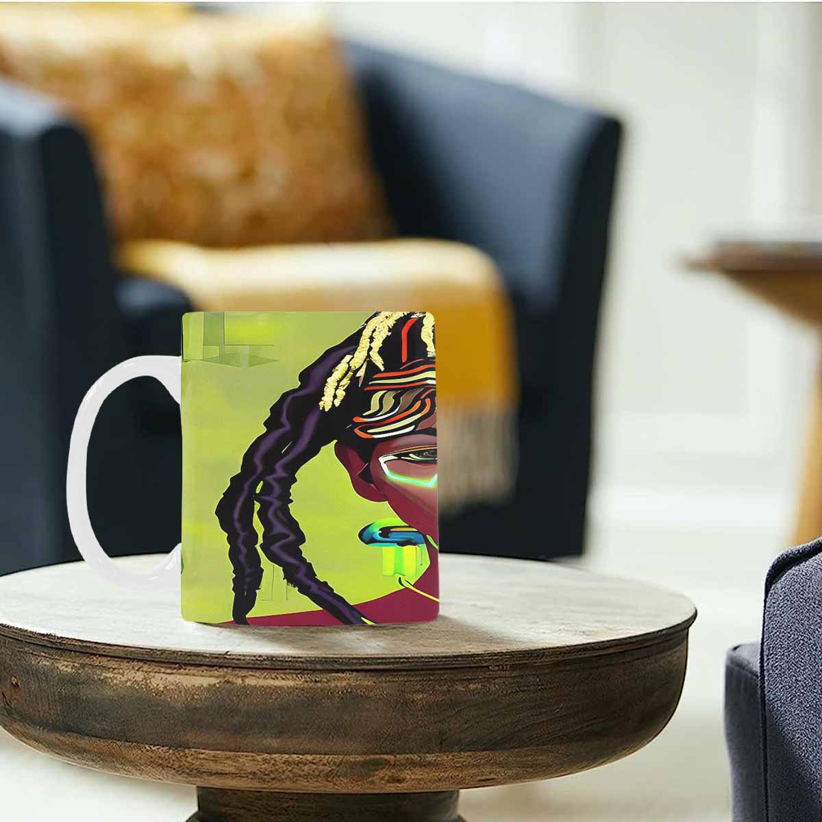 Dreads & Braids, coffee mug, african tribalgirlz Fulangiara 44