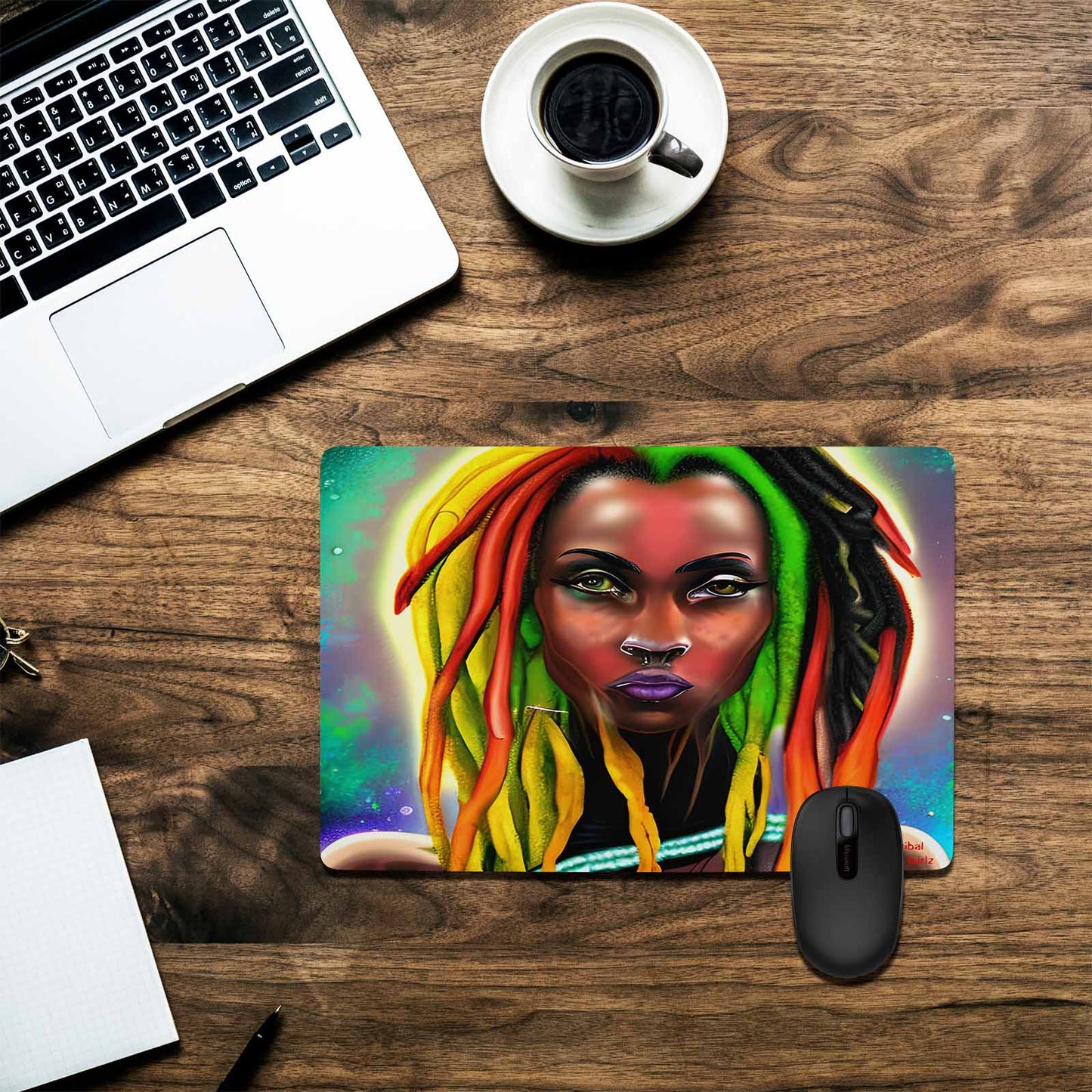 Dreads & Braids, 23 x 16 in amazing design mouse pad, Fulangiara 25