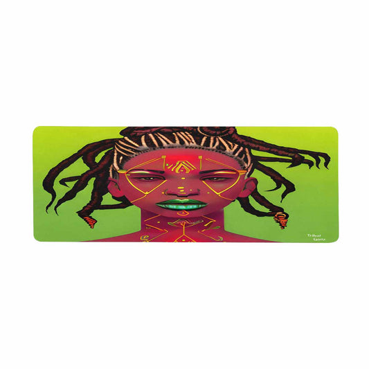 Dreads & Braids, 31 x 12 in large mouse pad, Fulangiara 49