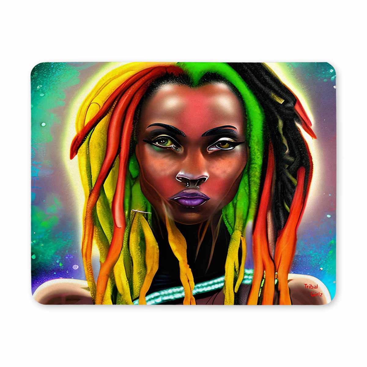 Dreads & Braids, 9 x 7 in amazing design mouse pad, Fulangiara 25