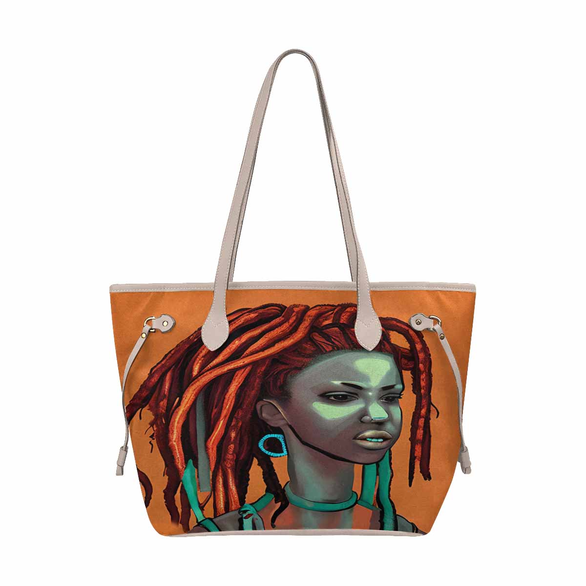 Dreads & Braids, elegant dressy tote handbag, Fulangiara 38 x