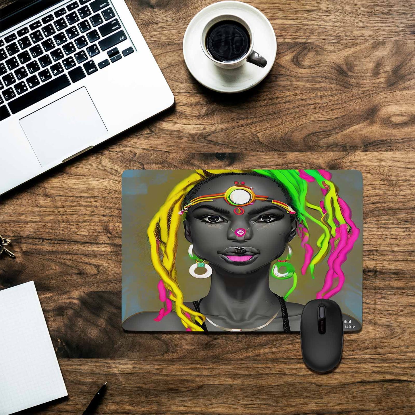 Dreads & Braids, 23 x 16 in amazing design mouse pad, Fulangiara 6