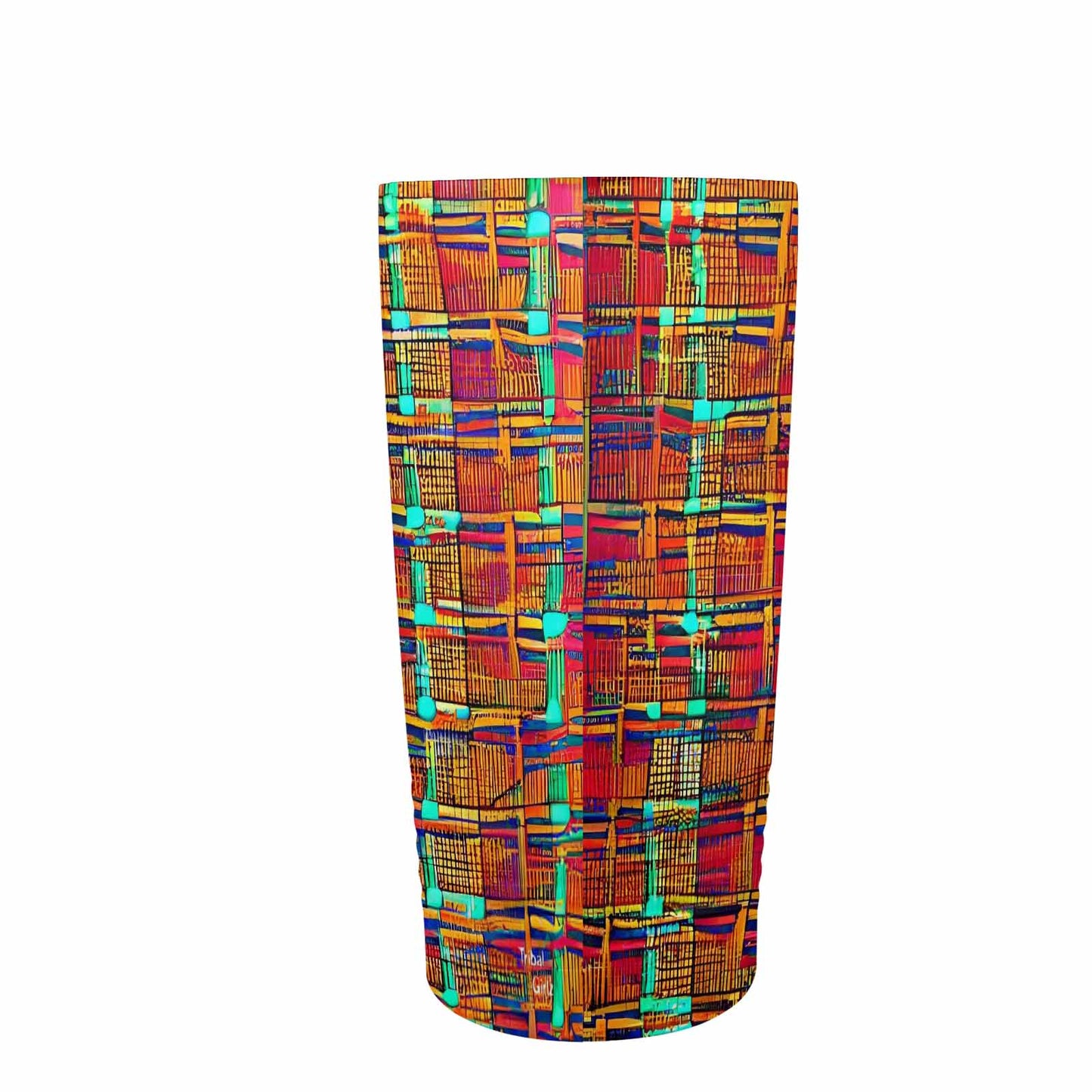 African Art, stainless steel insulated tumbler, travel mug, design 40