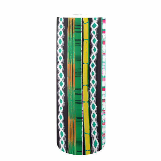 African Art, tall stainless steel insulated tumbler, travel mug, design 48