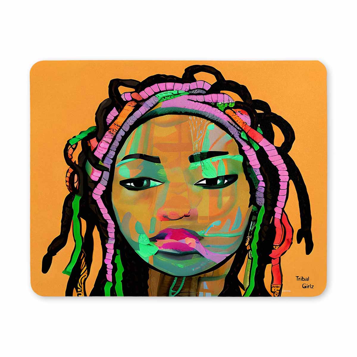 Dreads & Braids, 9 x 7 in amazing design mouse pad, Fulangiara 3