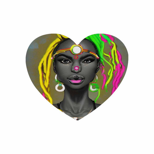 Dreads & Braids, heart shape mouse pad, Fulangiara 6