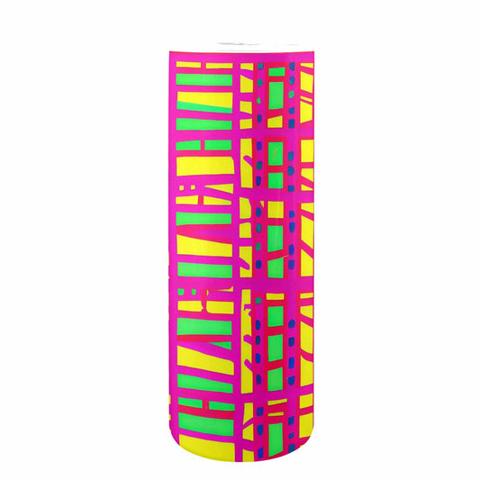 African Art, tall stainless steel insulated tumbler, travel mug, design 10