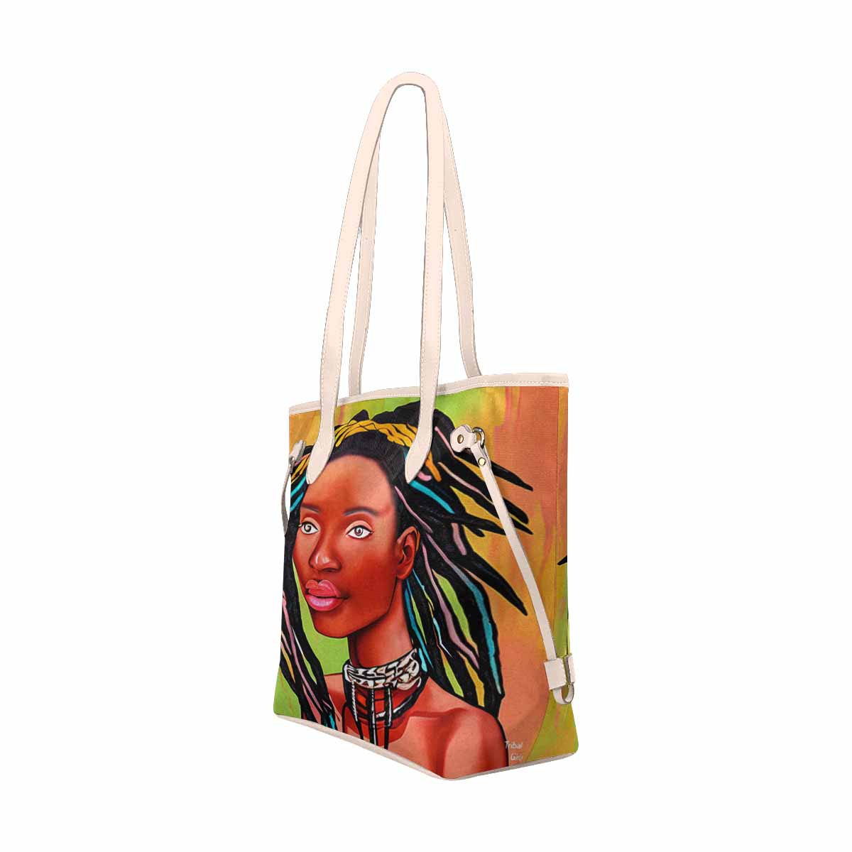 Dreads & Braids, elegant dressy tote handbag, Fulangiara 13x