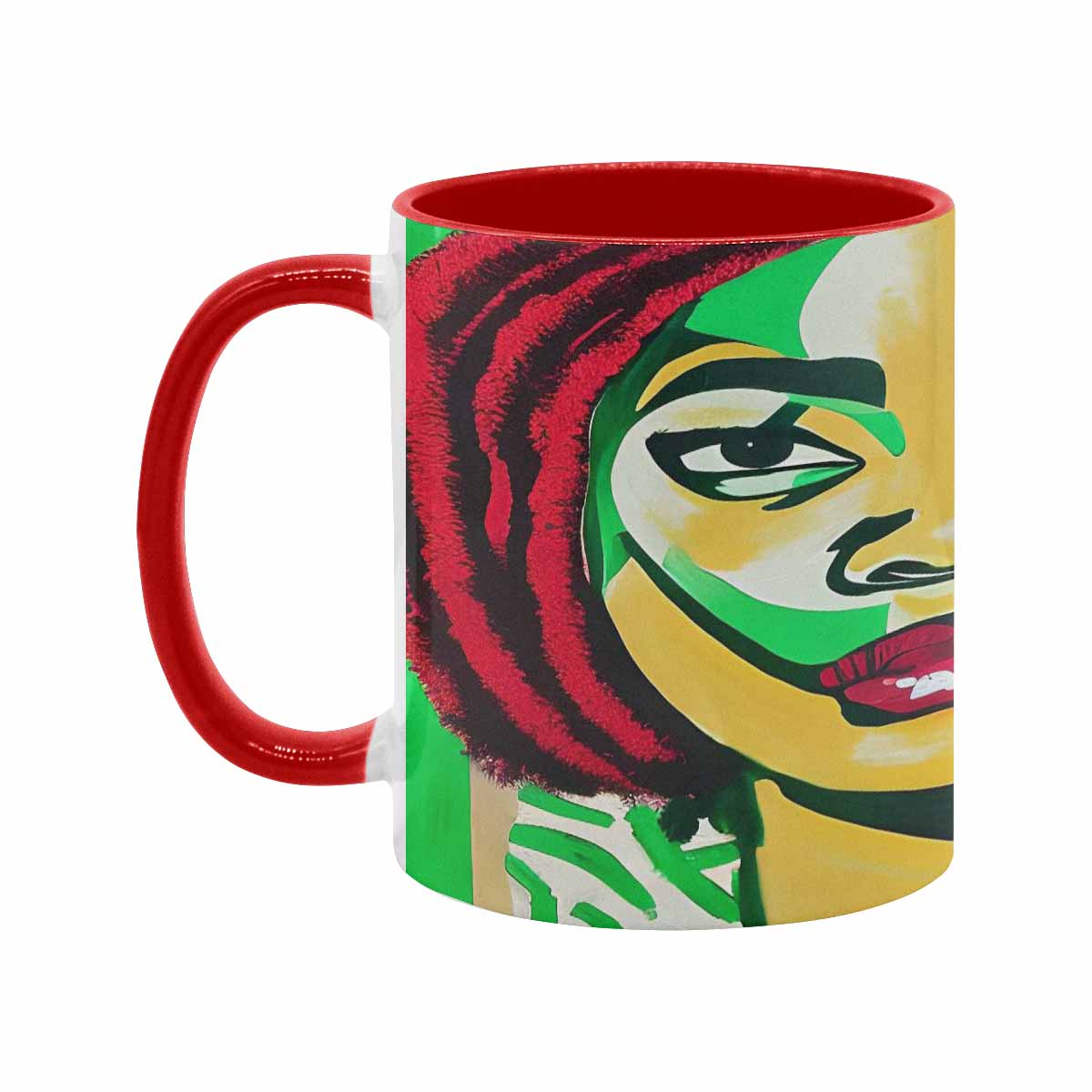 Dreads & Braids, inner color coffee mug, african tribalgirlz Fulangiara 50