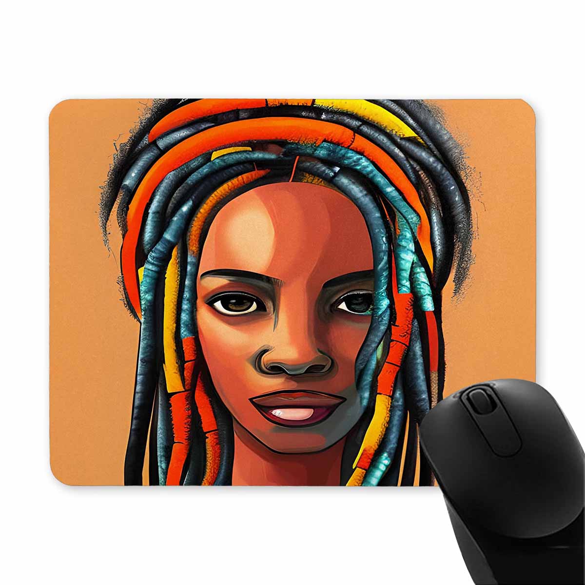 Dreads & Braids, 9 x 7 in amazing design mouse pad, Fulangiara 8