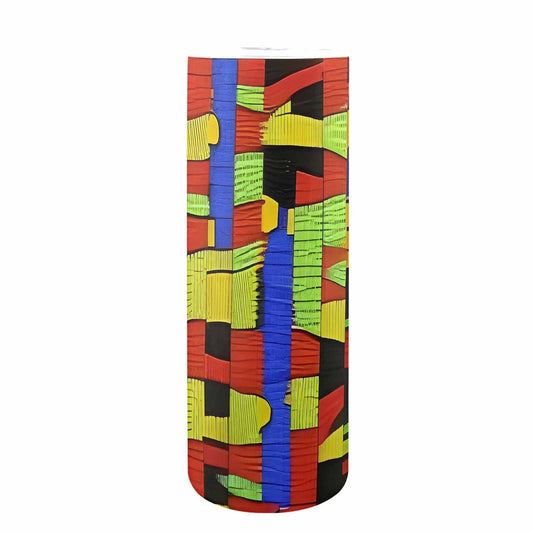 African Art, tall stainless steel insulated tumbler, travel mug, design 01