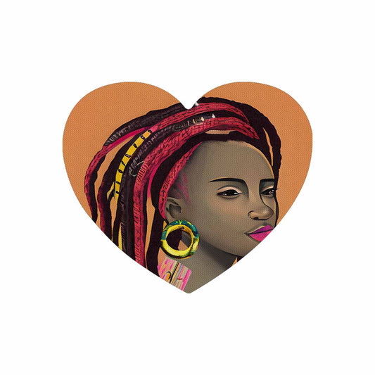 Dreads & Braids, heart shape mouse pad, Fulangiara 4