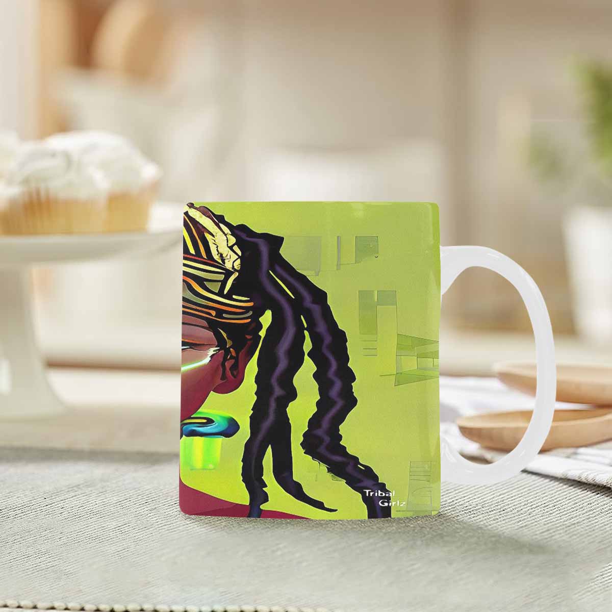 Dreads & Braids, coffee mug, african tribalgirlz Fulangiara 44