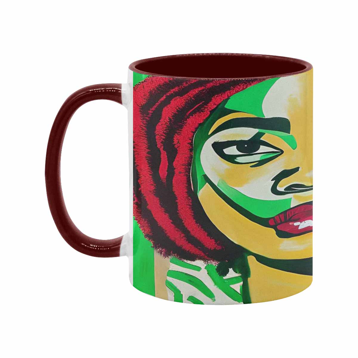 Dreads & Braids, inner color coffee mug, african tribalgirlz Fulangiara 50