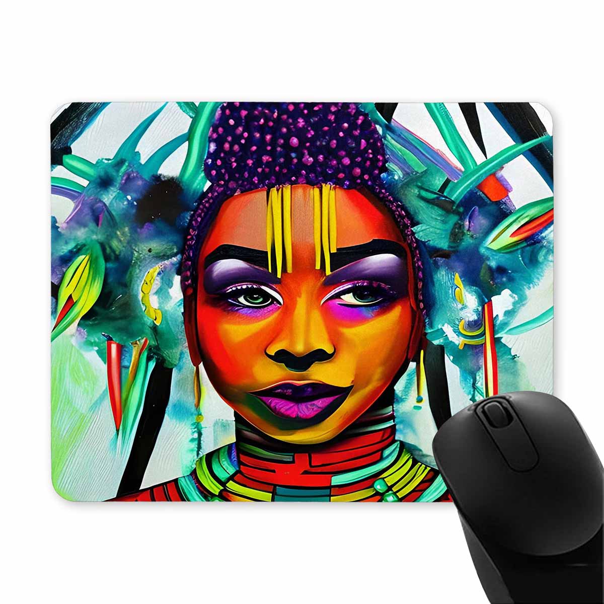 Dreads & Braids, 9 x 7 in amazing design mouse pad, Fulangiara 35