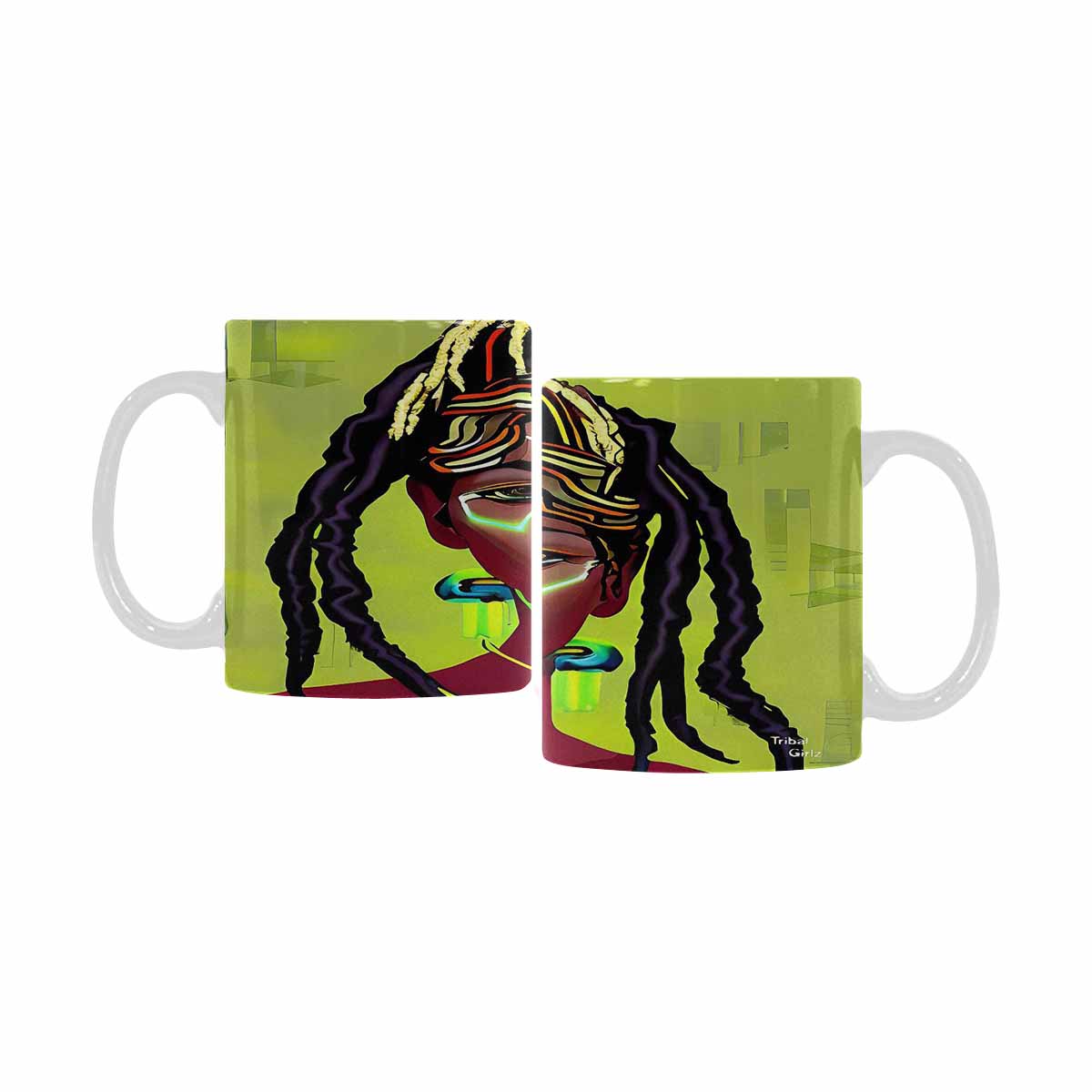 Dreads & Braids, coffee mug, african tribalgirlz Fulangiara 44