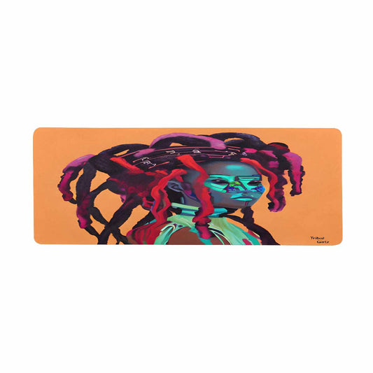 Dreads & Braids, 31 x 12 in large mouse pad, Fulangiara 7